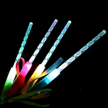 30шт светодиодных разноцветных нитяных палочек Мигающий светящийся стержень Загораются палочки День рождения Свадьба Бар Вечеринка Рождество Хэллоуин