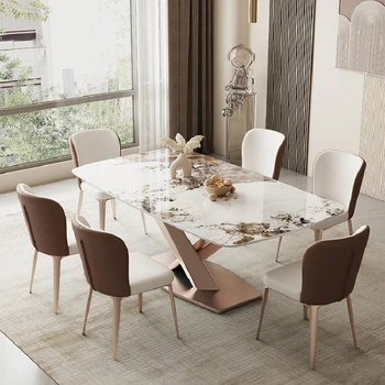 Консольный Кухонный обеденный стол, Мраморный Передвижной Многофункциональный обеденный стол для гостиной, мебель для салона Nordic Mesa Comedor