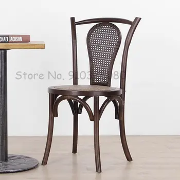 Обеденный стул в скандинавском стиле в стиле ретро, Кухонная мебель, обеденные стулья из массива дерева, современные китайские дизайнерские стулья для отдыха, домашние Односпальные стулья
