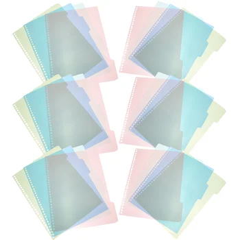 Цветные вкладки Разделитель для переплета Маркеры для блокнота Разделители для вкладок для блокнота Пластиковые вкладки